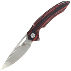 Nóż składany Bestech Ornetta Carbon Fiber / Red G10, Stonewash / Satin N690 by Kombou (BL02B)