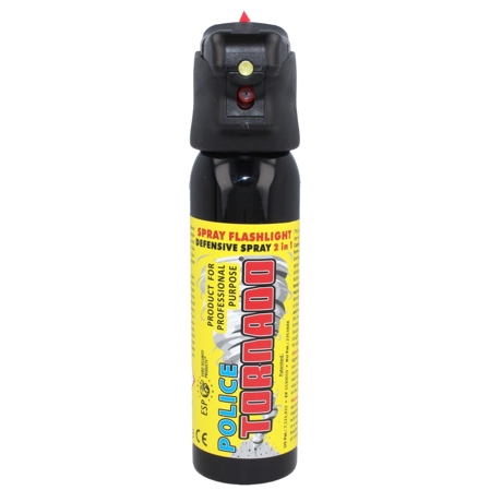 Gaz pieprzowy ESP Police Tornado Spray & Flashlight 100ml (SFL-01-100)