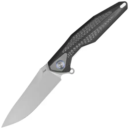 Nóż składany RikeKnife Tulay Integral Black G10/Carbon Fiber, Satin 154CM (RK-TULAY-B/CF)