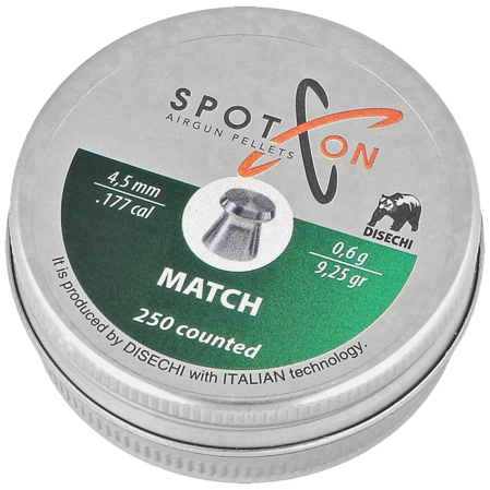 Śrut Spoton Match 4.5 mm, 250 szt. 0.60g/9.25gr